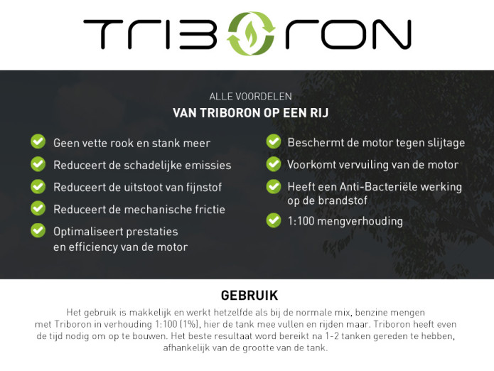 Triboron 2-stroke Concentrate 500ml 2-stroke oil replacement